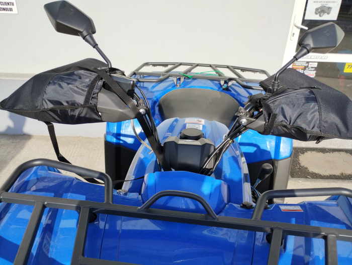 MANUSI IARNA ATASATE PE GHIDON MOTO / ATV [4]