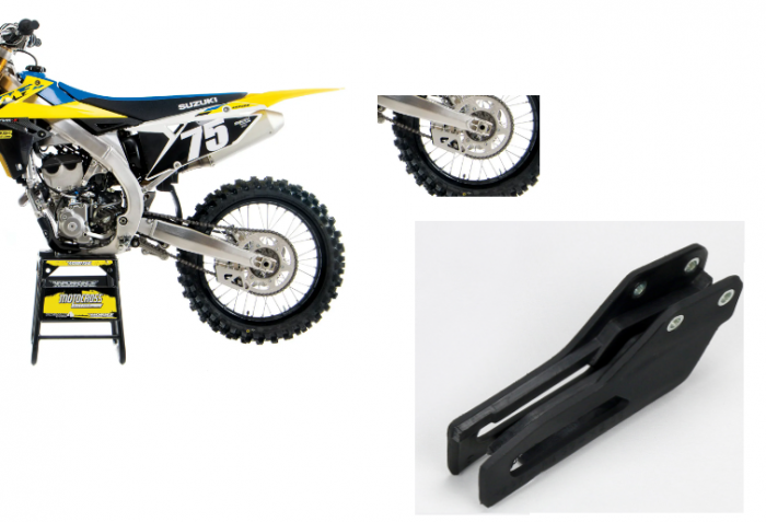 GHIDAJ LANT TRANSMISIE SUZUKI RM-Z 250/450  '06-'16  / RM 99-16 / DRZ 400 CULOARE NEGRU [1]