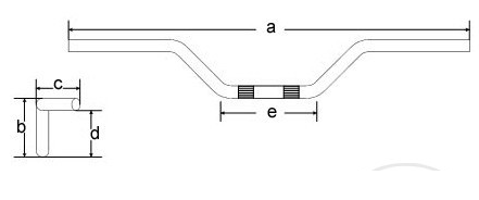 GHIDON MOTO/ATV 22MM CROMAT [2]