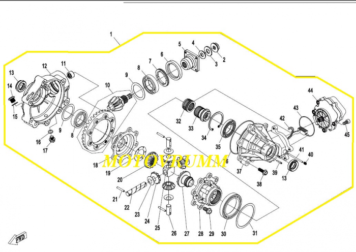 GRUP FATA COMPLET CFMOTO 400/550/625/800 2015-2020 ( QDS0 ) [3]