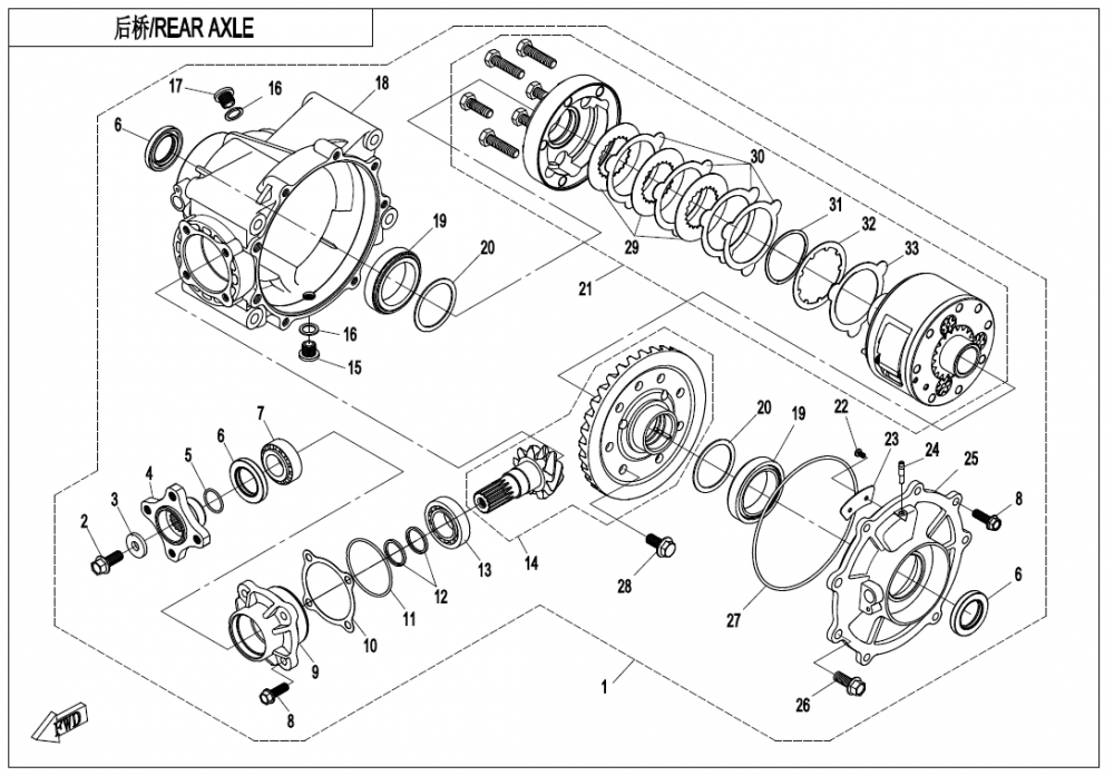 GRUP SPATE CFMOTO UTV/SSV CFMOTO CF500ATR / CF600ATR / CF800ATR / CF1000ATR 2017-2025 [6]