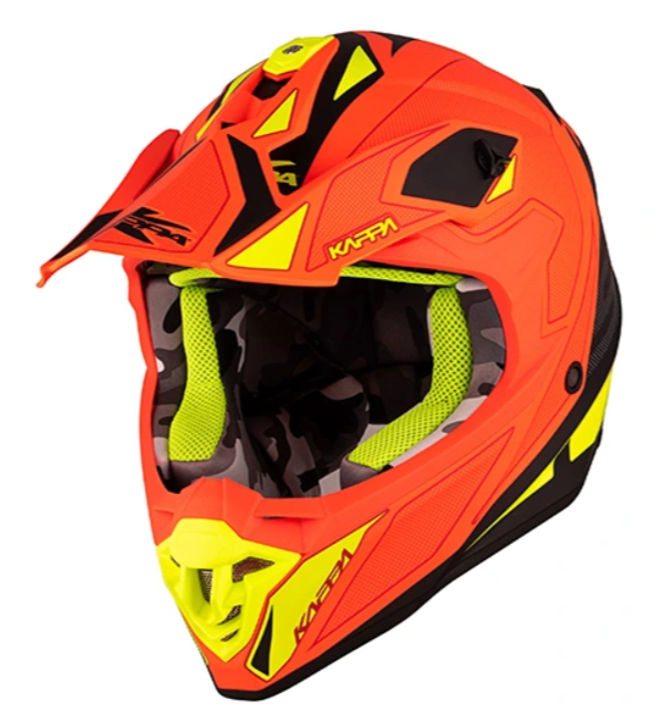 CASCA OFF-ROAD KAPPA PORTOCALIU NEO/ VERDE NEO / NEGRU - XL [2]