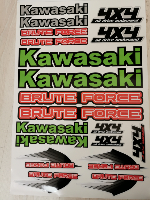 SET STICKERE KAWASAKI BRUTE FORCE [2]