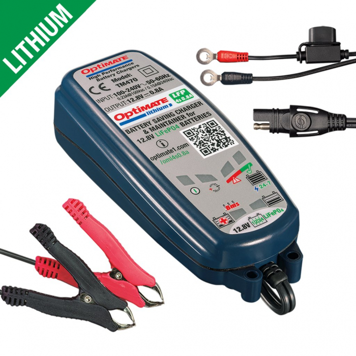 Incarcator acumulator Litiu / charger OPTIMATE Lithium LiFePO4 TM470 0,8A, 12V [2]