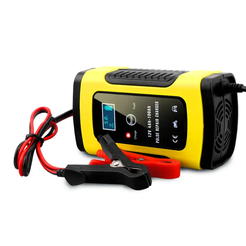 INCARCATOR BATERII MOTO  / ATV 12V LCD PENTRU BATERII CU ACID [4]