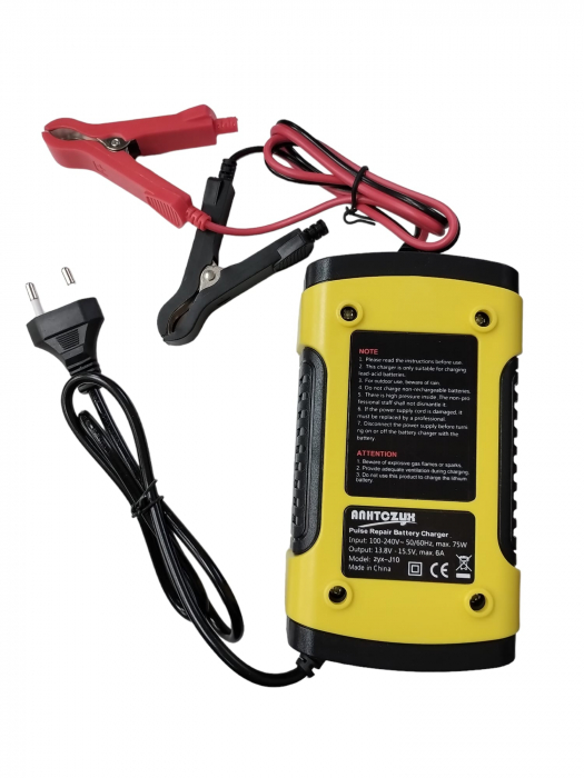 INCARCATOR BATERII MOTO  / ATV 12V LCD PENTRU BATERII CU ACID [5]