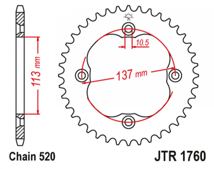PINION AX SPATE SUZUKI LT-Z 400 / LT-R 450 2006-2017 [2]