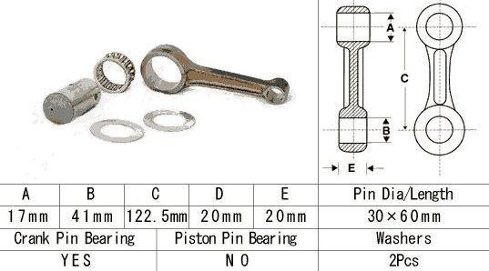 KIT BIELA HONDA TRX 300 '88-'00, TRX 300EX '93-'08 [3]