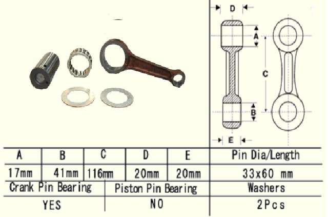 KIT BIELA HONDA TRX 350 RANCHER 1999-2006 [2]
