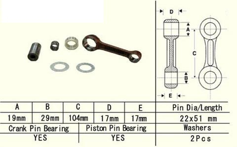 KIT BIELA KAWASAKI KX125 98-02 2T [2]