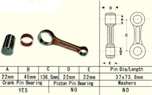 KIT BIELA YAMAHA YFM 660 RAPTOR '02 -'05, YAMAHA GRIZZLY YFM 660 02-08 [2]