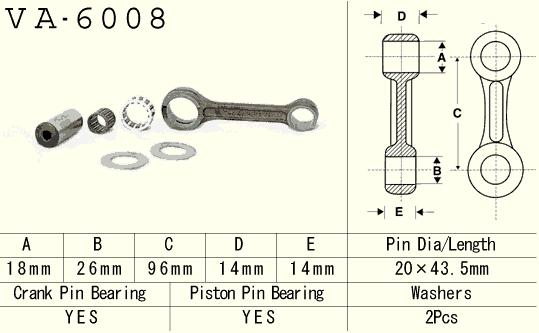 KIT BIELA YAMAHA YZ 80 '93-'01, YZ 85 '02-'20 [2]