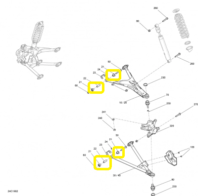KIT BUCSE BRAT FATA / KIT BUCSE BARA TORSIUNE OUTLANDER / RENEGADE G2 [2]