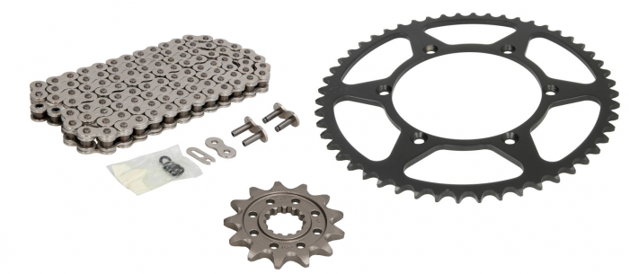 KIT LANT KAWASAKI KX 450 F 07-19  PINION FATA+PINION SPATE+LANT JT 520 O-RING [1]