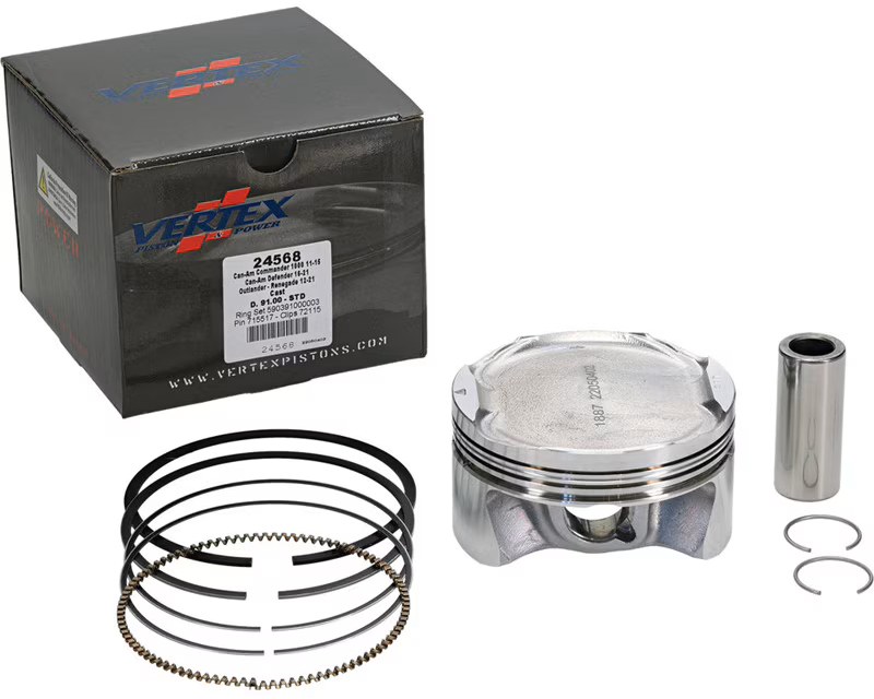 KIT PISTON CAN-AM 1000 XT/R '11-'21, DEFENDER 1000 PRO/DPS/XTP/XT '16-'21,MAVERIC TRAIL 1000 '18-'21, OUTLANDER 1000 '12-' 22, RENEGADE 1000 '16-'22, TRAXTER 1000 /XT/MAX/PRO '17-'19 (91 MM) [3]