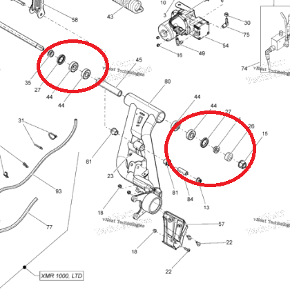 KIT REPARATIE BRAT SPATE CAN-AM OUTLANDER / RENEGADE 500/650/800/850/1000 '12-'23 G2 [2]