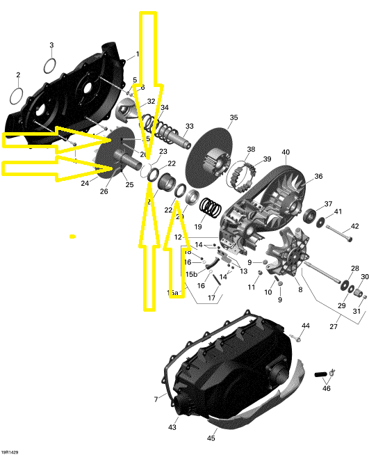 KIT REPARATIE FRANA MOTOR CAN-AM OUTLANDER / RENEGADE 2005-2022 [3]