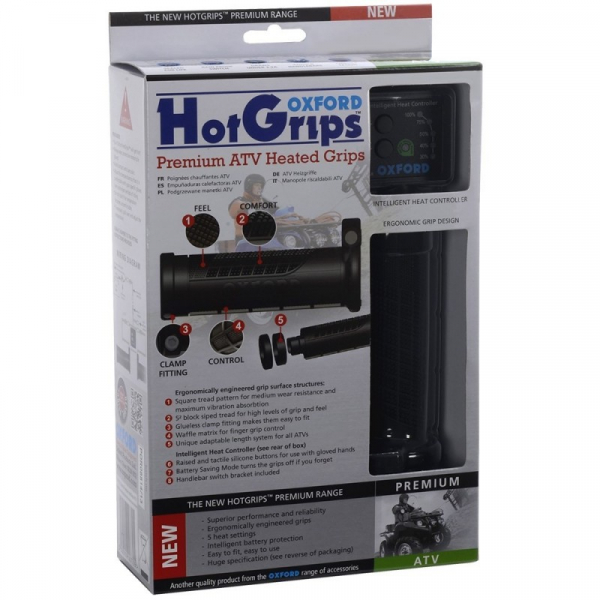 SET MANSOANE INCALZITE OXFORD HOT GRIPS ATV / QUAD [1]