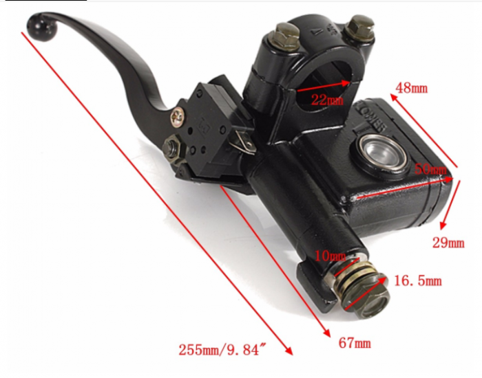 Maneta de frana stanga cu blocator ATV 50-150cc [2]