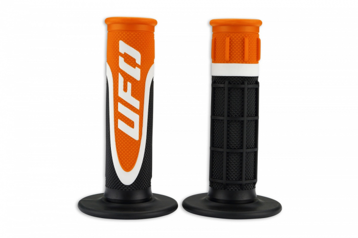 MANSOANE MOTO UNIVERDSALE UFO NEGRU-ORANGE 22-25MM [1]