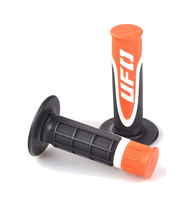 MANSOANE MOTO UNIVERDSALE UFO NEGRU-ORANGE 22-25MM [2]