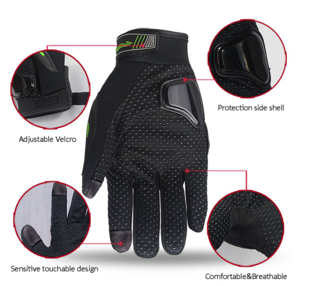 MANUSI NEGRE CU PROTECTI MOTO/ATV/CROSS [2]