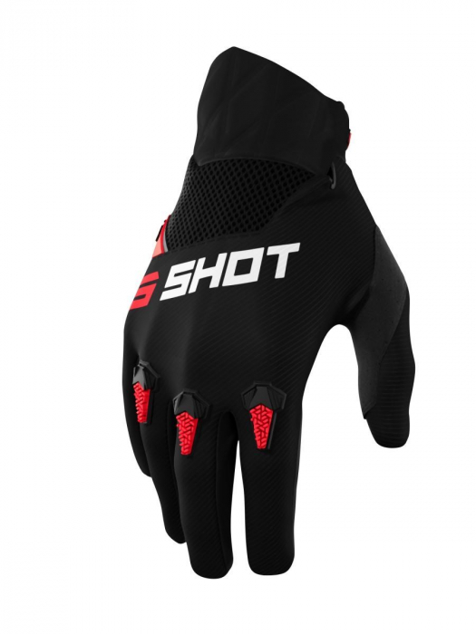 MANUSI MOTO OFF-ROD SHOT NEGRU-ROSU [1]