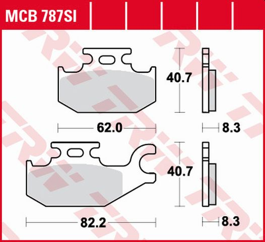 PLACUȚE DE FRÂNĂ KH413 SINTER OFFROAD SUZUKI LTA / LTF 400 /50/500/700/750 FAȚĂ [1]