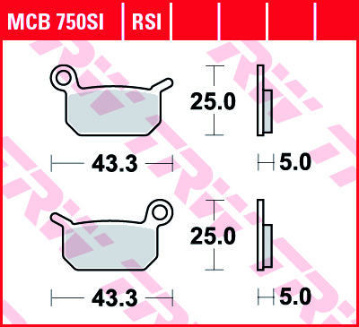 SET PLACUTE FRANA SPATE  KTM HUSQVARNA CR/SX 50/65 [1]