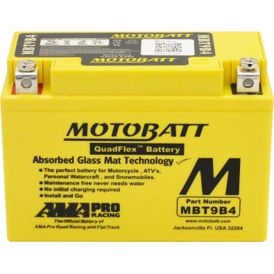 MOTOBATT BATTERY QUADFLEX MBT9B4 12V 9AH 150X70X104 FĂRĂ ÎNTREȚINERE - PLUTAT [1]
