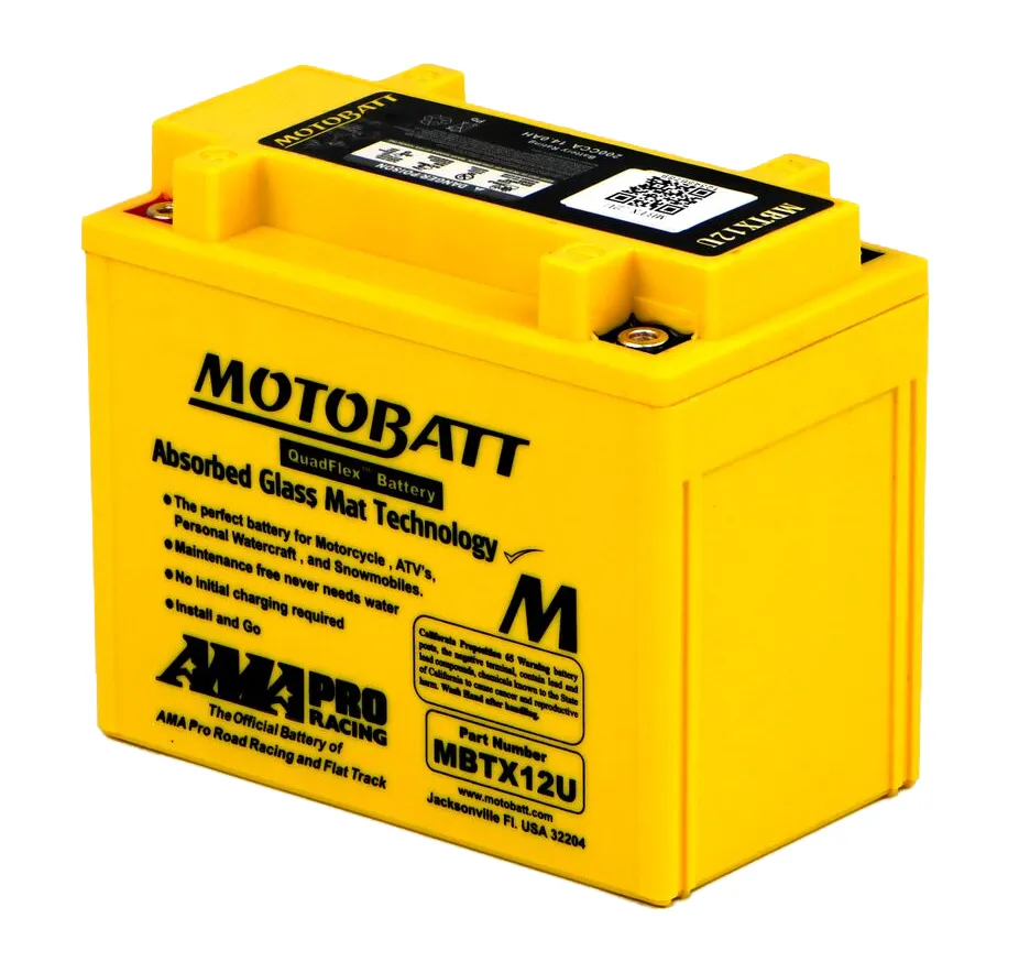 BATERIE MOTOBATT MBTX12U (YTX12BS, YTX14LBS) 151X87X130 FĂRĂ ÎNTREȚINERE  (200A) [2]