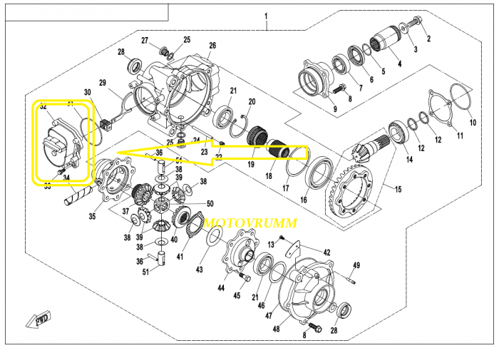 MOTORAS GRUP FATA / SPATE CFMOTO 400/450/520/800/850/1000 2015=> [6]