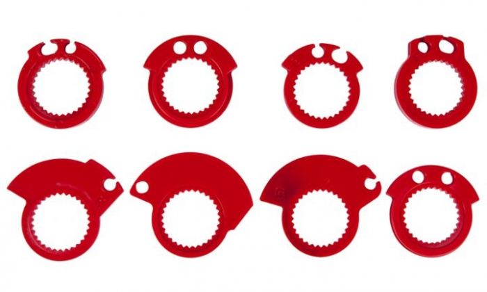 MANETA ACCELERATIE (22+25)MM + 8 ADAPTOARE LOCK-ON [2]
