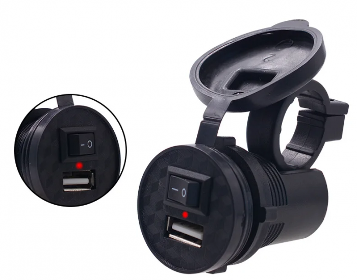 MUFA USB UNIVERSALA MOTO / ATV / QUAD [4]