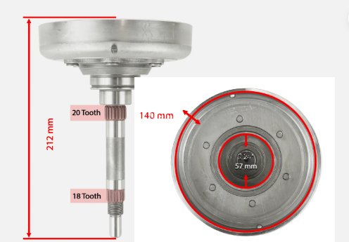 OALA AMBREIAJ YAMAHA KODIAK / GRIZZLY / WOLVERINE / RHINO 400-450 2000-2024 [2]
