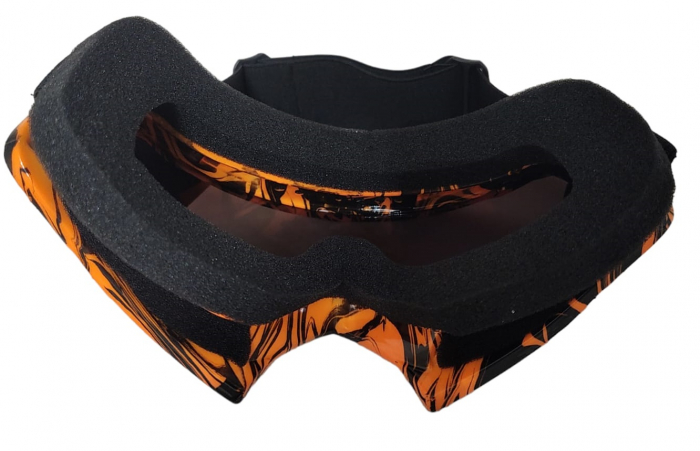 OCHELARI OFFROAD PORTOCALIU CU NEGRU ( FUMURI ) / (TRANSPARENTA) [2]