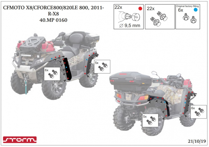 OVERFENDERE CFMOTO 800 X8 2011- [4]