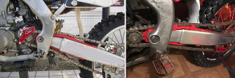PATINA BASCULA HONDA CRF 250R '14-'17; CRF 450R '13-'16 ROSIE/NEAGRA [2]