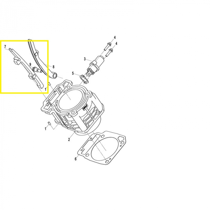 PATINA DISTRIBUTIE FIXA CFMOTO CFORCE / ZFORCE / UFORCE 400/450/520/550/625 2015-2024 [3]