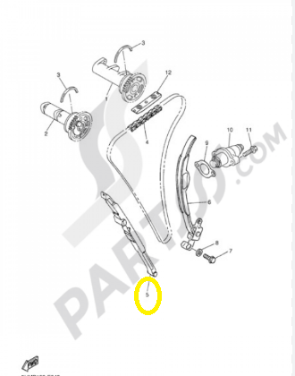 PATINA DISTRIBUTIE FIXA YAMAHA YZ250F / WR250F  01-13 [2]