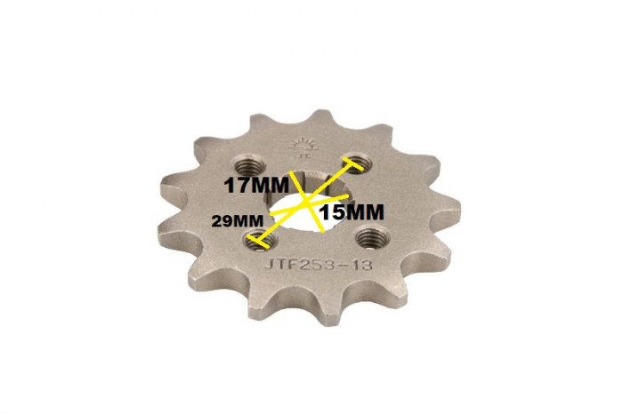 PINION FATA CROSS/ATV CHINA 110/125/150 / HONDA XL50 / CRF110 / XR 70 [3]