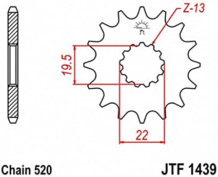 Pinion fata Suzuki LT 160 '89-'01/ LT 230 '86-'93 12 dinti PAS LANT 520 OTEL [1]