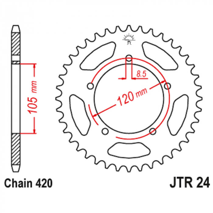 PINION SPATE APRILIA JTR24.51 [1]