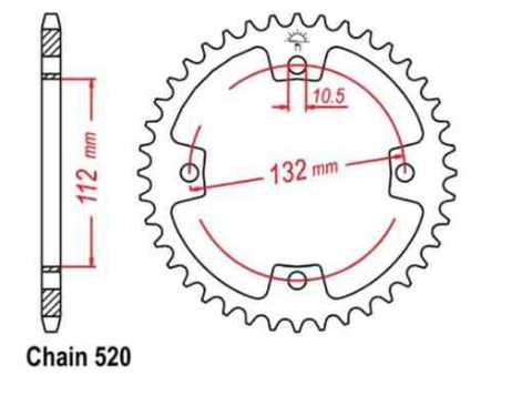 PINION SPATE KYMKO KXR / MAXXER / MXU 250 / 300 2004-2015 [2]