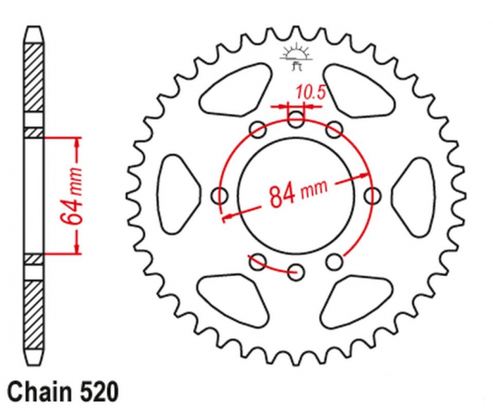 PINION SPATE SUZUKI LT-Z 400 03-08 , KAWASAKI KFX 400 [2]