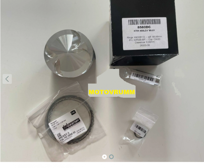 KIT PISTON KTM SX 400 / EXC 400  '00-'09, LC4 400 '98-'01 88.96MM -90.94MM [2]