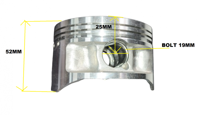 KIT PISTON YAMAHA XT 350 / TT 350  86.50MM / 87.00MM [3]