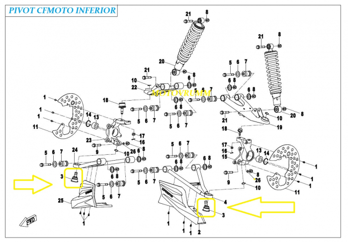 PIVOT INFERIOR CFMOTO 450/550/625/800/1000 [5]