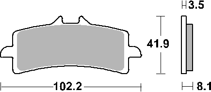 PLACUTE FATA APRILIA RSV4 09-, DUCATI V4 PANIGALE 18-, 1299 15-, KAWASAKI H2 15-, ZX10R / RR 16-, KTM 990 SMR- 180 180-130,DUKE 14 -, SUZUKI GSXR 600 / 750 11-16, GSXR / GSXS 1000 12-, GSXR [2]