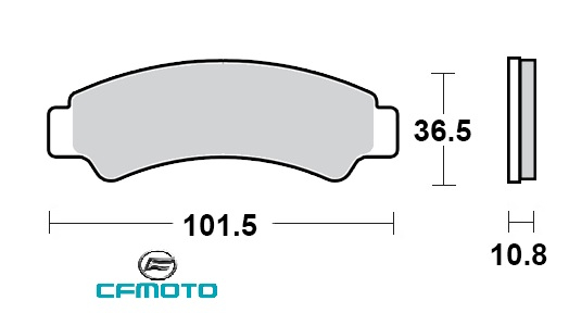 SET PLACUTE FATA CFMOTO 400/450/520/550/625/850/1000 2018-2024 [3]
